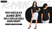 Buy black rayon top Online