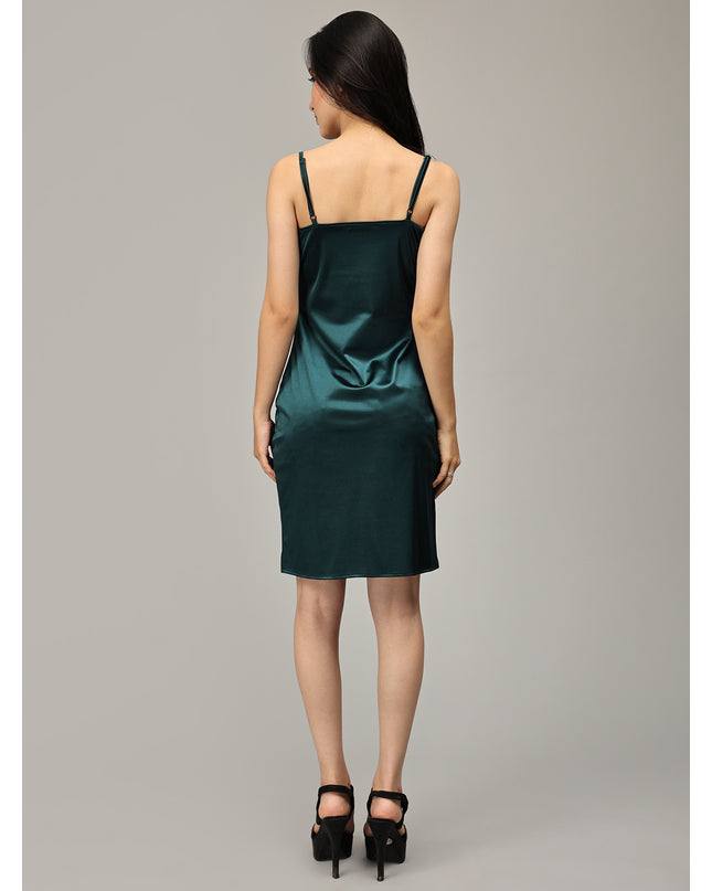 Elevate Your Wardrobe: Shop Green Satin Dress Online