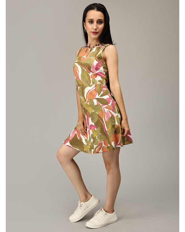 Get Your Hands on the Perfect Pink and Green Floral Dress