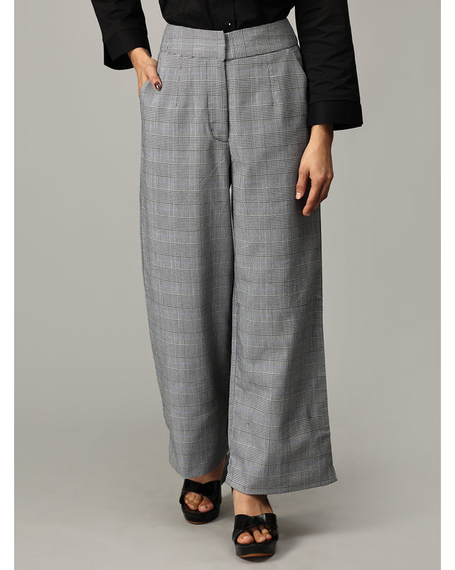 Buy fashionable checkered straight-leg pants perfect for Gen Z styles