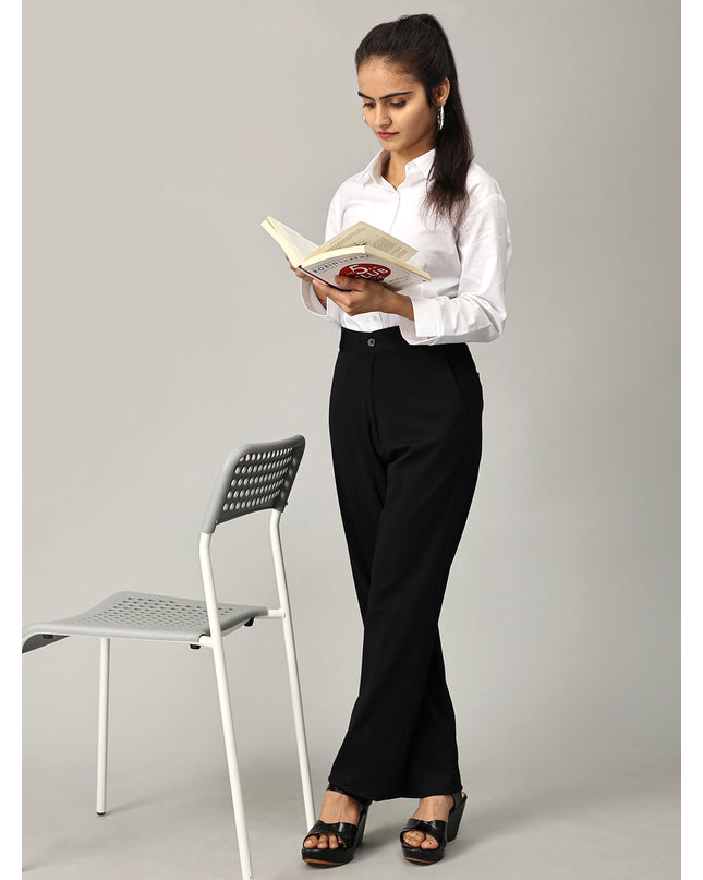 Buy Black Formal Straight Leg Pants online