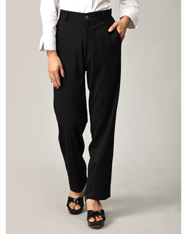Shop Black Formal Straight Leg Pants online