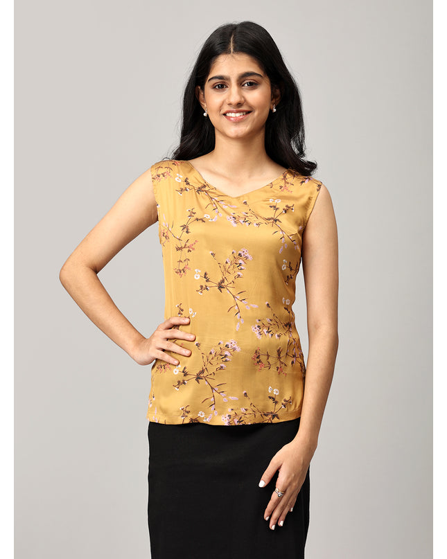 Mustard Sleeveless Top