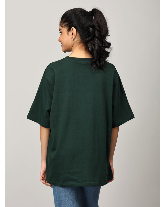 Print 2 Green Oversize Tshirt