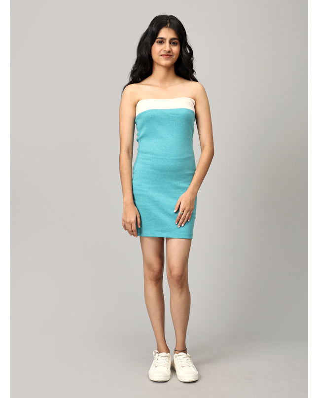 Teal Tube Dress