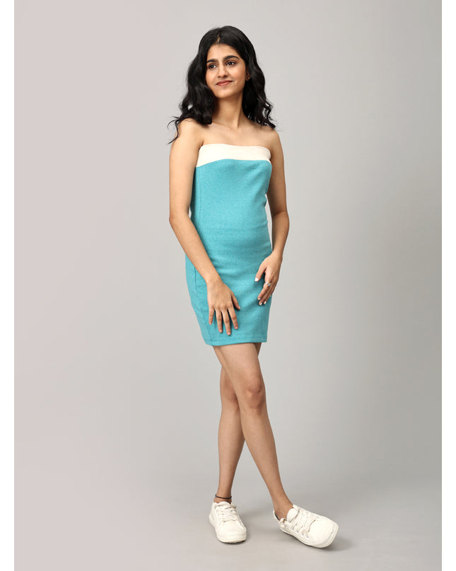 Teal Tube Dress