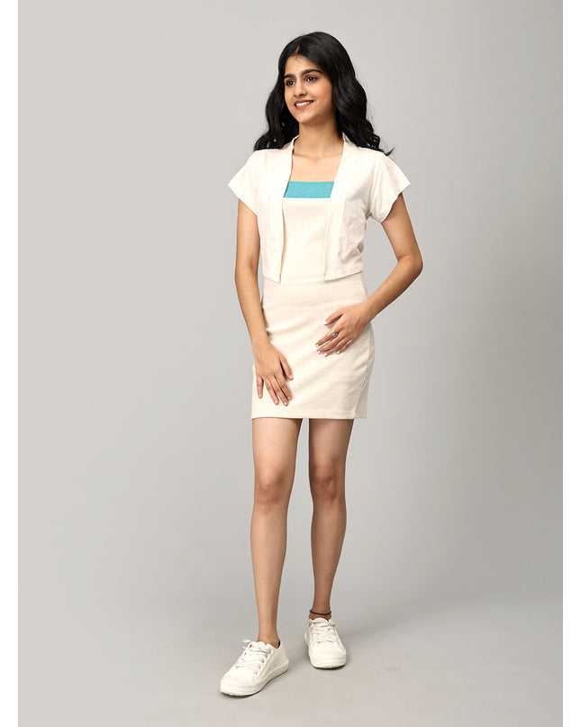 Off White Tube Dress