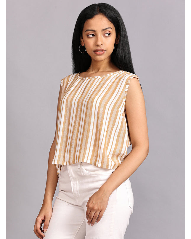 Shop the Latest Crushed Crop Top Striped for a Stylish Look