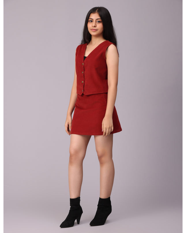 Shop Rust Corduroy Vest online