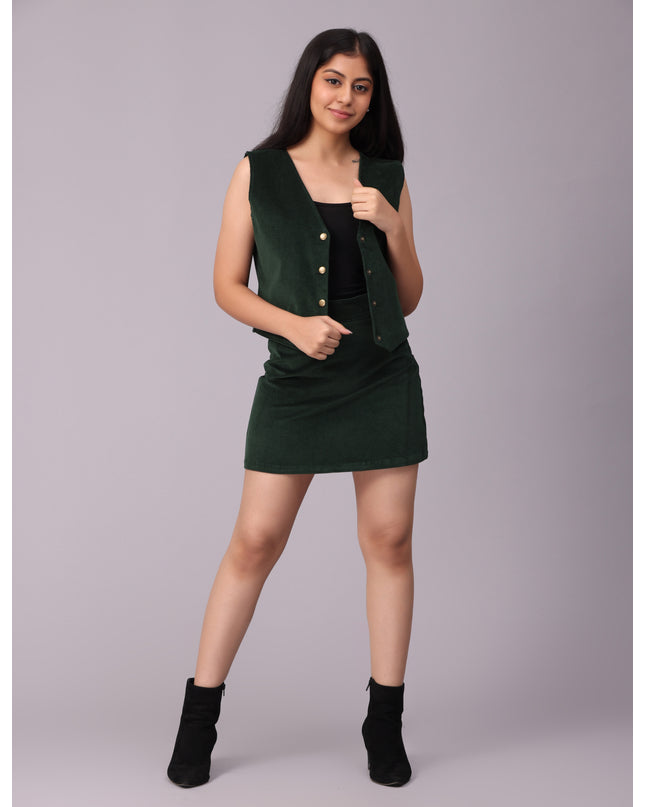 Go Green with Our Corduroy Vest - Order Online