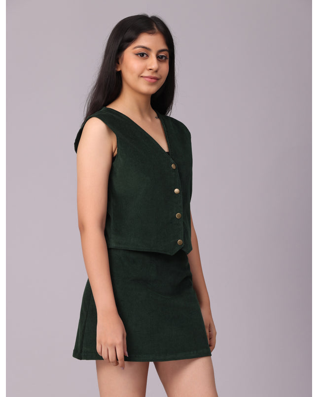Shop Green Corduroy Vest online