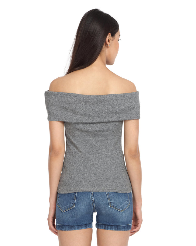 Grey Fold-Over Top - GENZEE