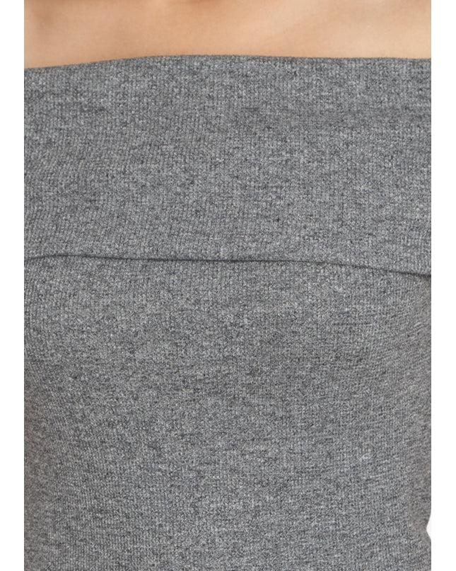 Grey Fold-Over Top - GENZEE