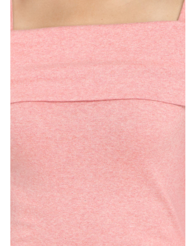 Peach Fold-Over Top - GENZEE