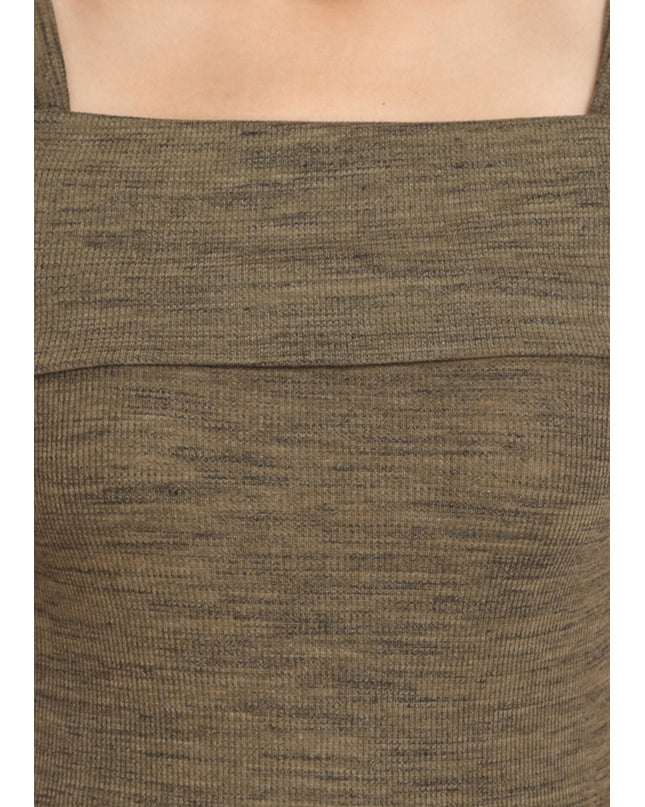 Olive Fold Over Top - GENZEE