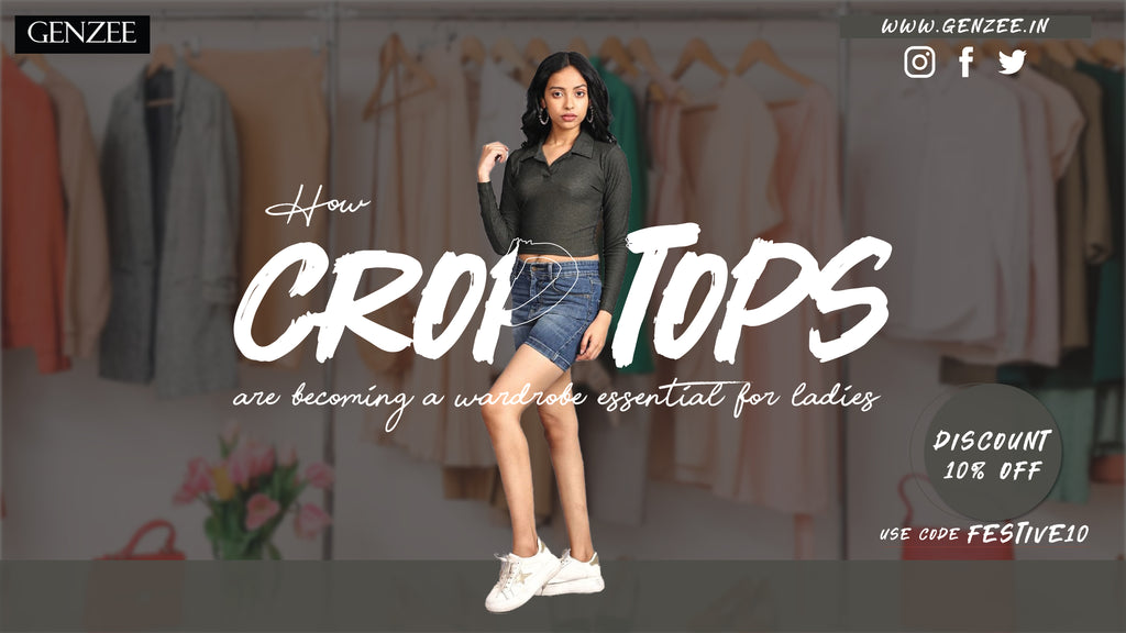 How crop tops are becoming a wardrobe essential for ladies?