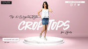denim crop tops for girls