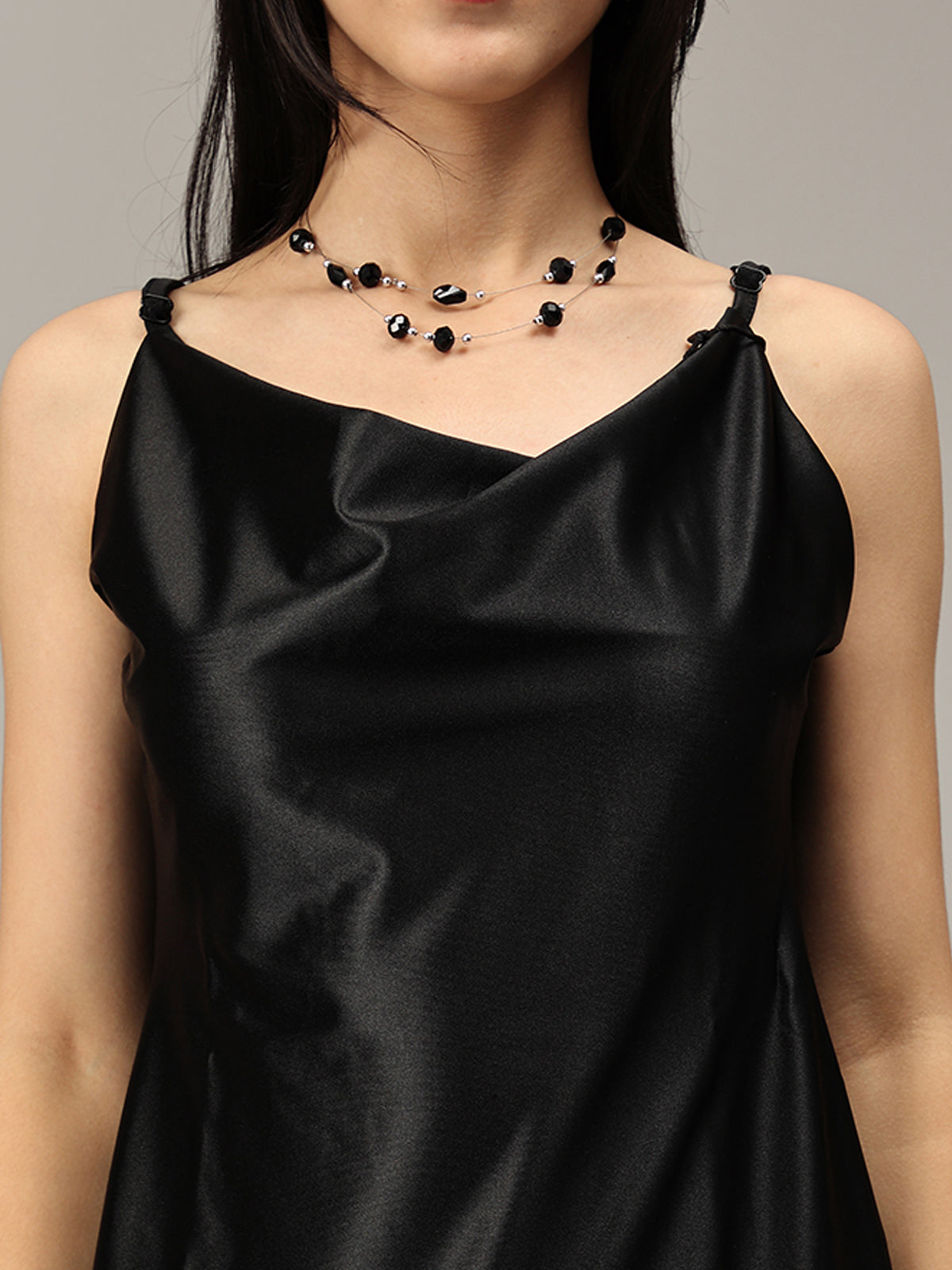 Chic Fashion Choice: Buy Black Satin Dress Online