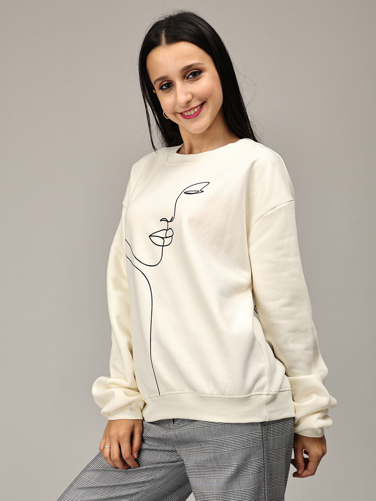 Shop White Oversized Sweatshirt online