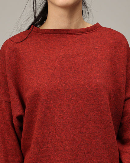 Online Shopping: Grab the Stylish Maroon Asymmetric Sweatshirt