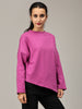 Purple Asymmetric Sweatshirt