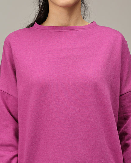Add a Pop of Color to Your Wardrobe: Shop the Purple Asymmetric Sweatshirt Online
