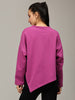 Purple Asymmetric Sweatshirt
