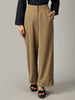 Khaki Straight Leg Pants