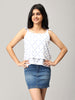 White Shoulder Knot Top