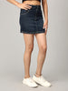 Navy Short Denim Skirt