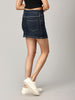 Navy Short Denim Skirt