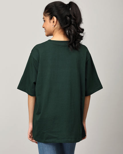 Print 2 Green Oversize Tshirt