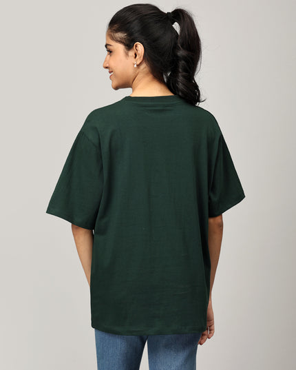Print 1 Green Oversize Tshirt