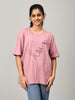 Print 1 Lavendar Oversize Tshirt