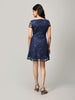 Blue A Line Net Dress