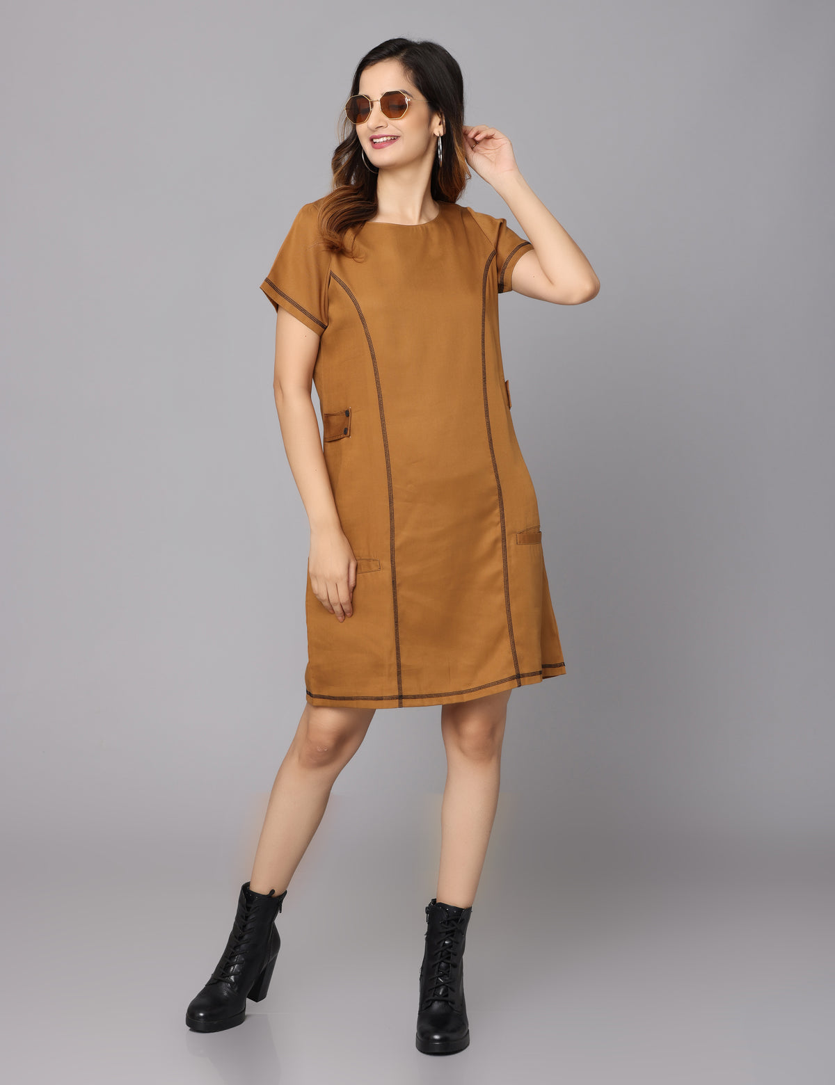 Find Your Perfect Fit: Mustard Tunic Dress