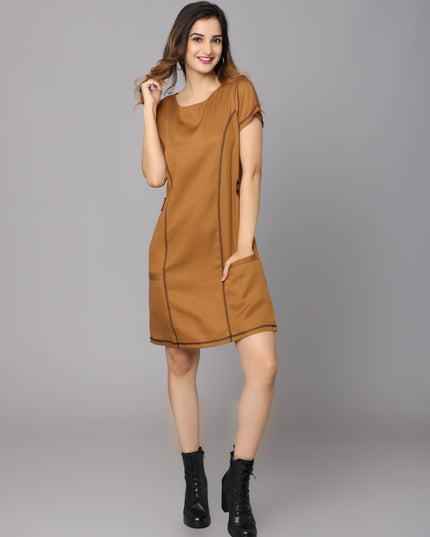 buy Mustard Tunic Dress online
