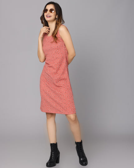 Printed Rose Dress