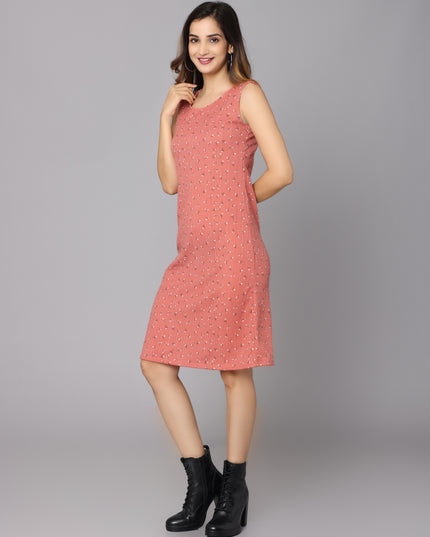 Printed Rose Dress