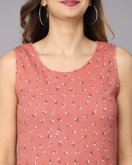 Printed Rose Dress