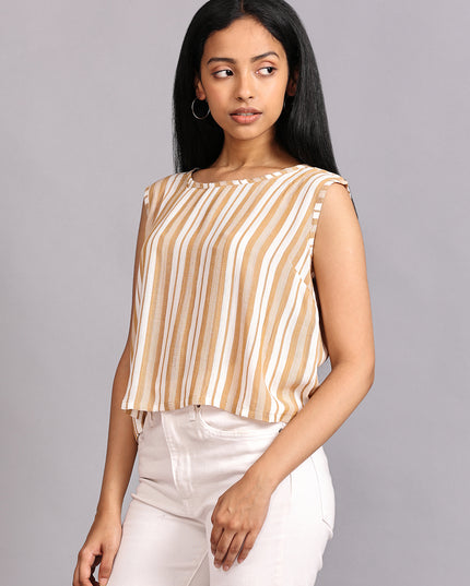 Shop the Latest Crushed Crop Top Striped for a Stylish Look