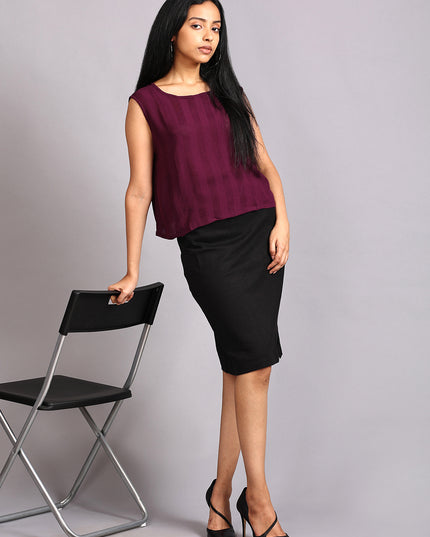 Shop Crushed Crop Top Purple online