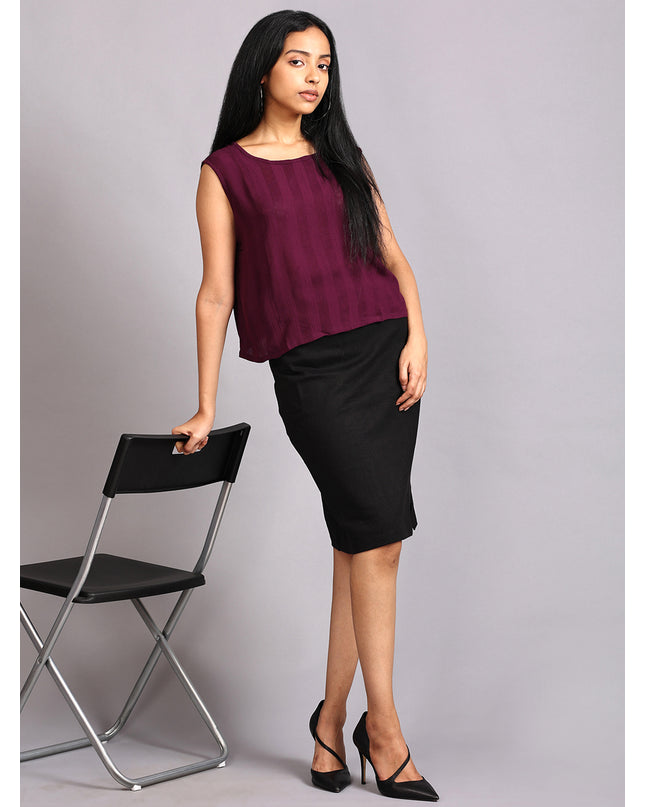 Shop Crushed Crop Top Purple online