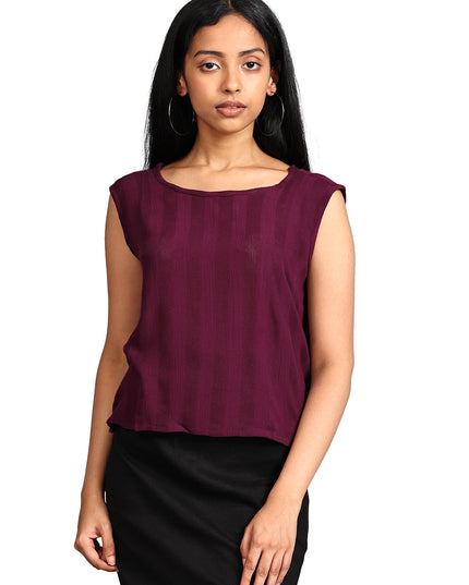 Purchase Crushed Crop Top in Purple Online
