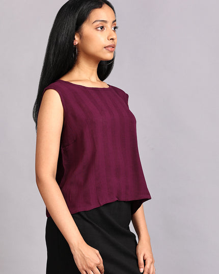 Order Crushed Crop Top in Purple Today