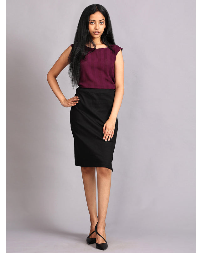 Crushed Crop Top in Purple Available Online