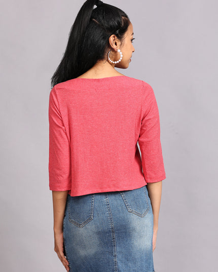 Peach Ribbed Crop Top: Shop Online Today