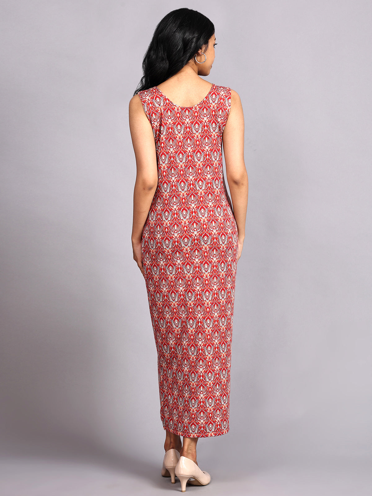 Summer Breeze in Red: Buy Online, Red Maxi Dress