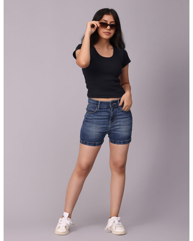Explore Navy Crop Tshirt – Online Shopping