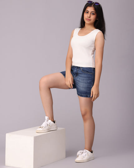 Stylish White Crop T-shirt - Find Yours Online